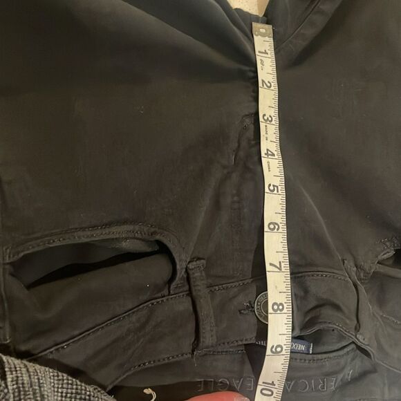 AEO next level stretch JEGGING stretch distressed jeans SZ 6 regular - Picture 8 of 12